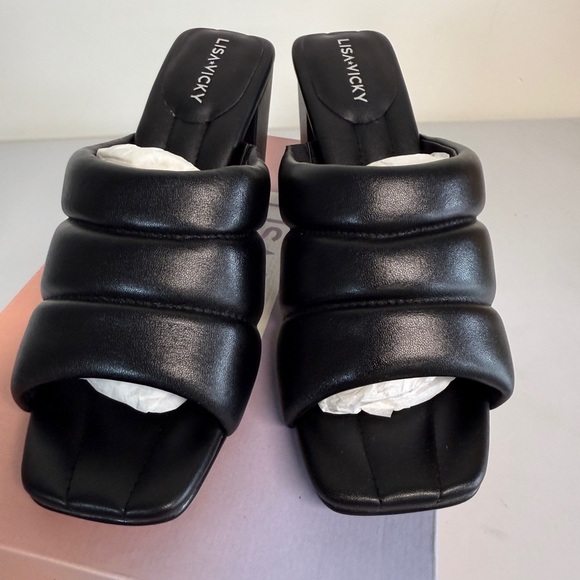 Lisa Vicky Women’s Sandals Black Very Black Sheep Size 8 - Picture 4 of 8